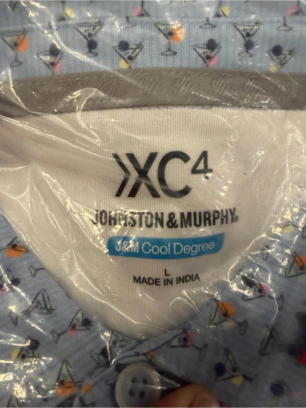 JOHNSTON & MURPHY men’s XC4® Performance Print Polos + Cool Degree™